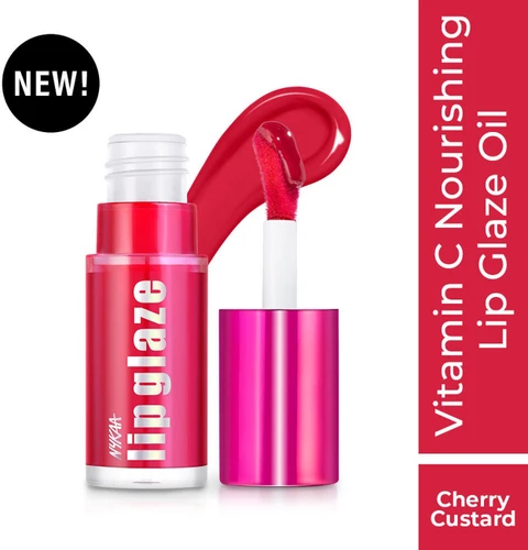 NYKAA Lip Glaze lip oil cherry custard