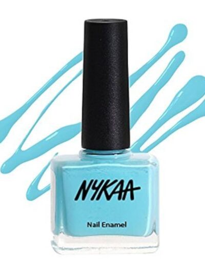 Nykaa Nail Enamel Polish - Blue Lime Slush 66