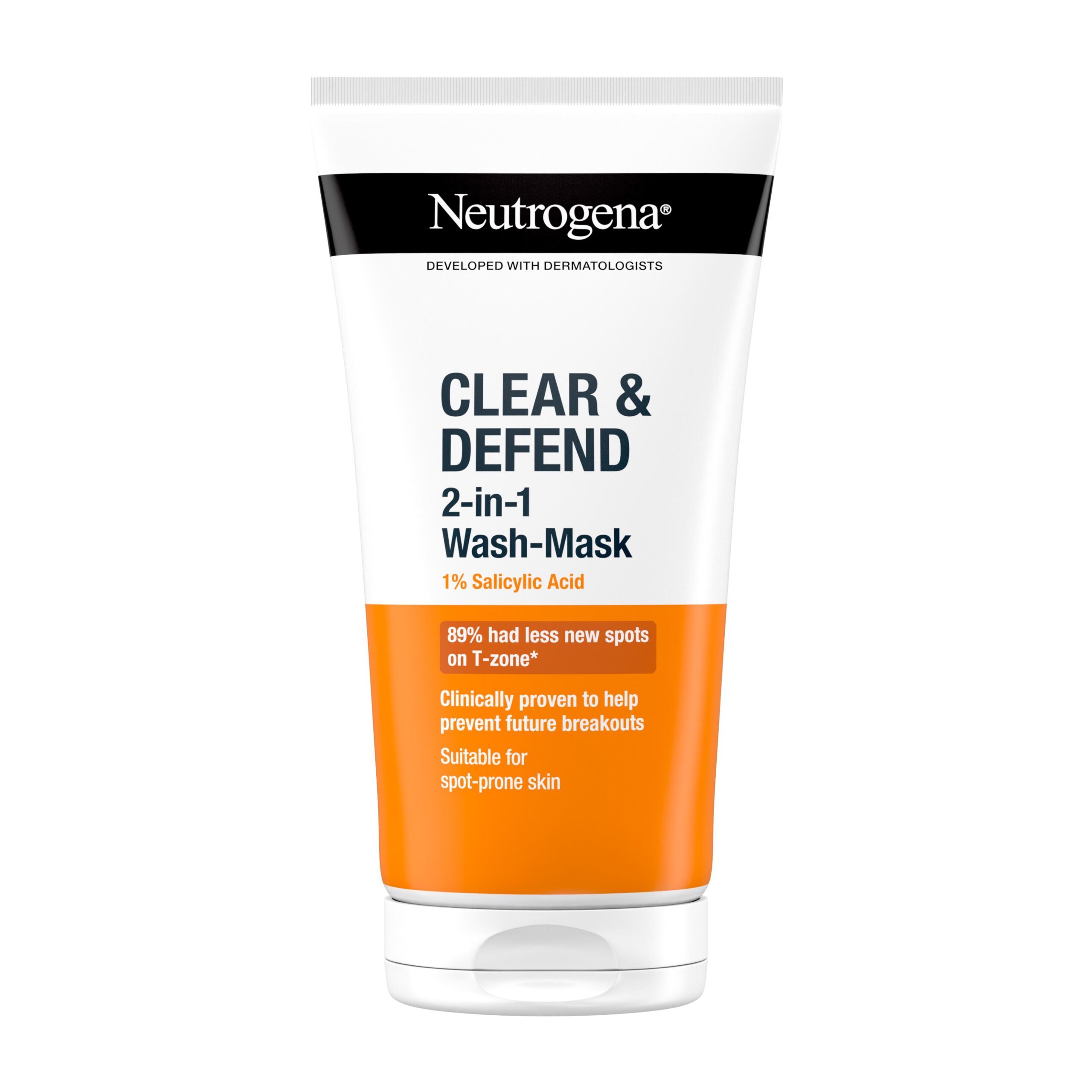 Neutrogena Clear & Defend 1% Salicylic Acid 2-in-1 Wash-Mask 150ml