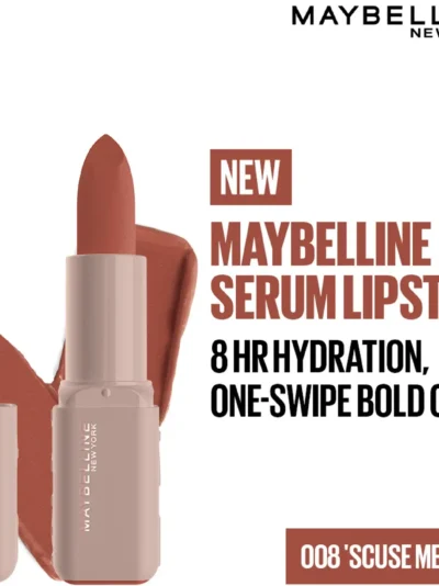 MAYBELLINE NEW YORK Serum Lipstick (Matte) 8Hr Hydrated color - 008 'Scuse Me