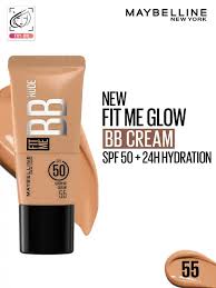 Maybelline New York Fit Me BB Nude Glow BB Cream - SPF 50, 25 ml No 55