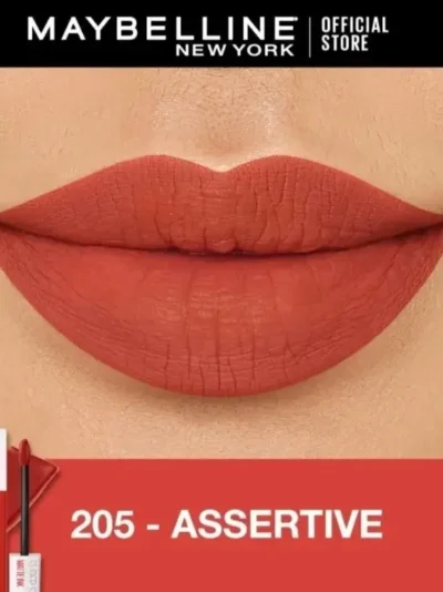Maybelline New York Super Stay Matte Ink Liquid Lipstick, 205 Assertive 5 ml